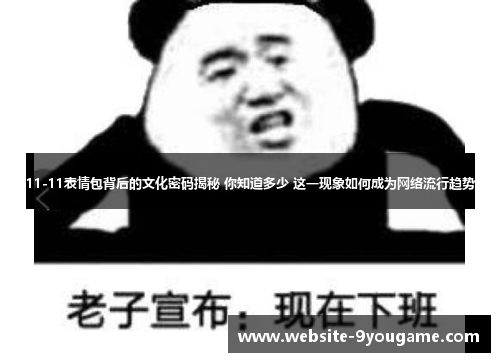 11-11表情包背后的文化密码揭秘 你知道多少 这一现象如何成为网络流行趋势
